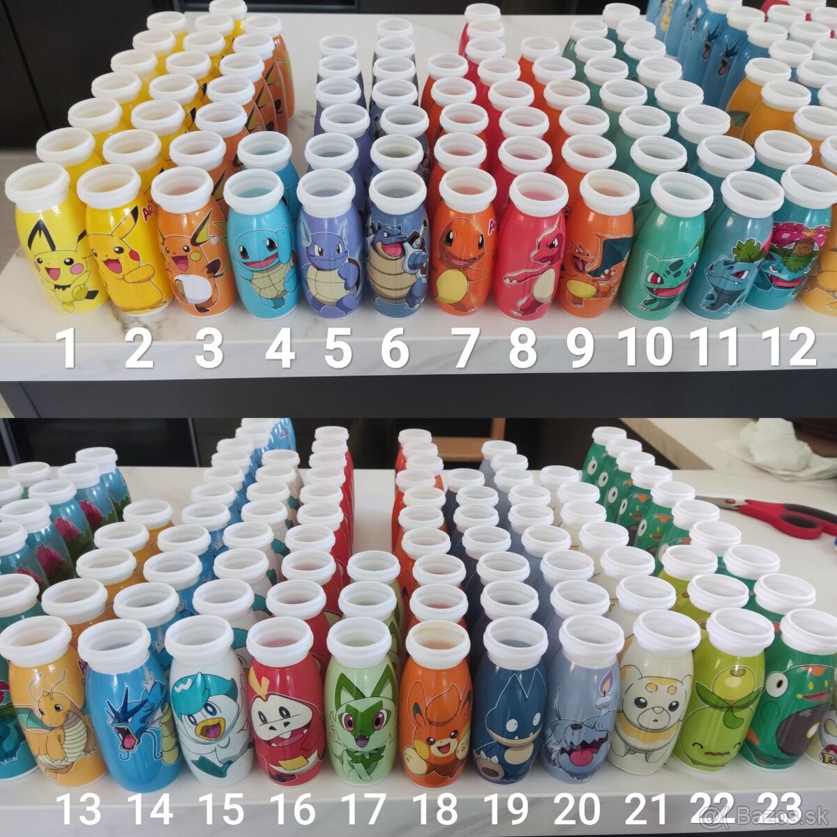 POKÉMON Actimel poháriky - predám