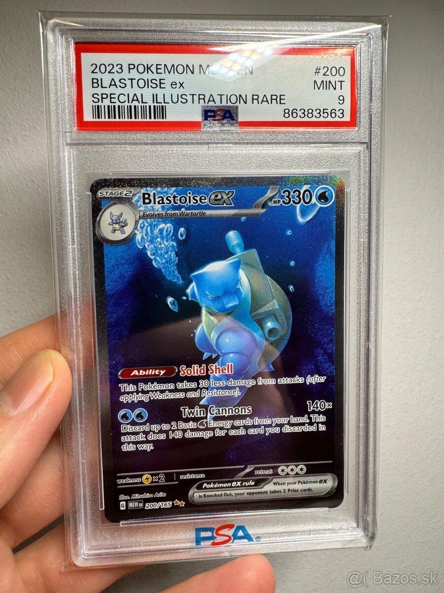 PSA Grading: Blastoise EX PSA 9 (151 - MEW 200) - Akcia