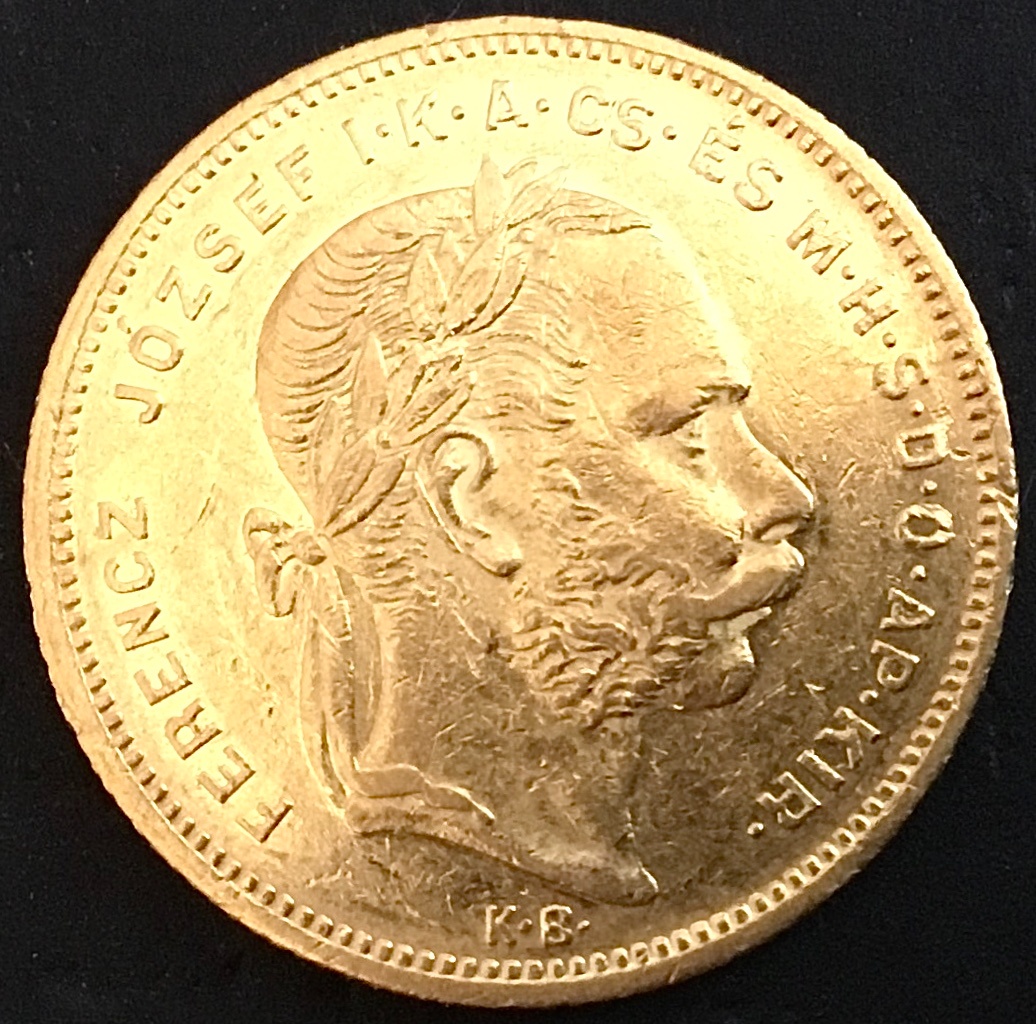 8 Zlatník/20 Frank 1873 KB FJI