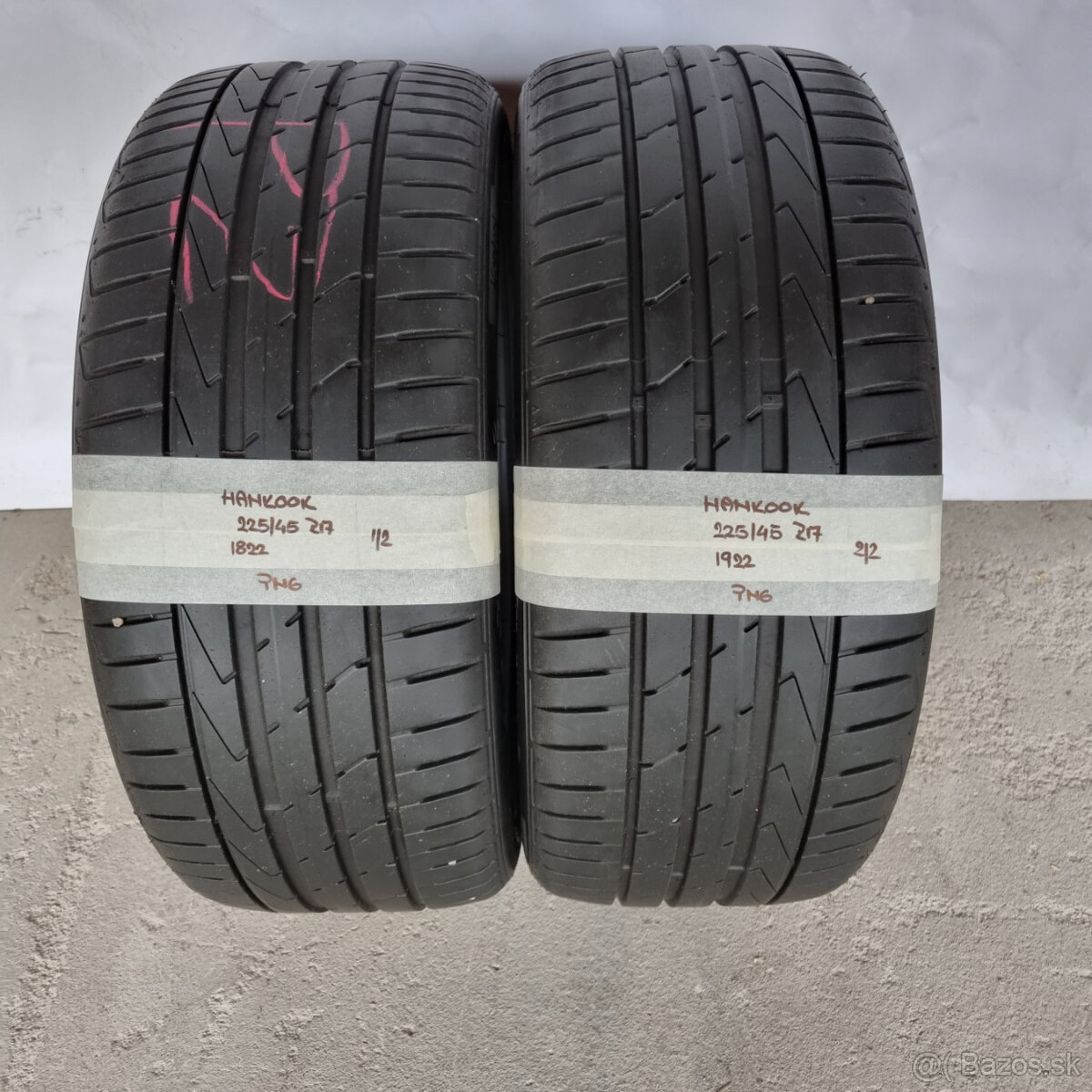 Letné pneumatiky pár 225/45 R17 HANKOOK