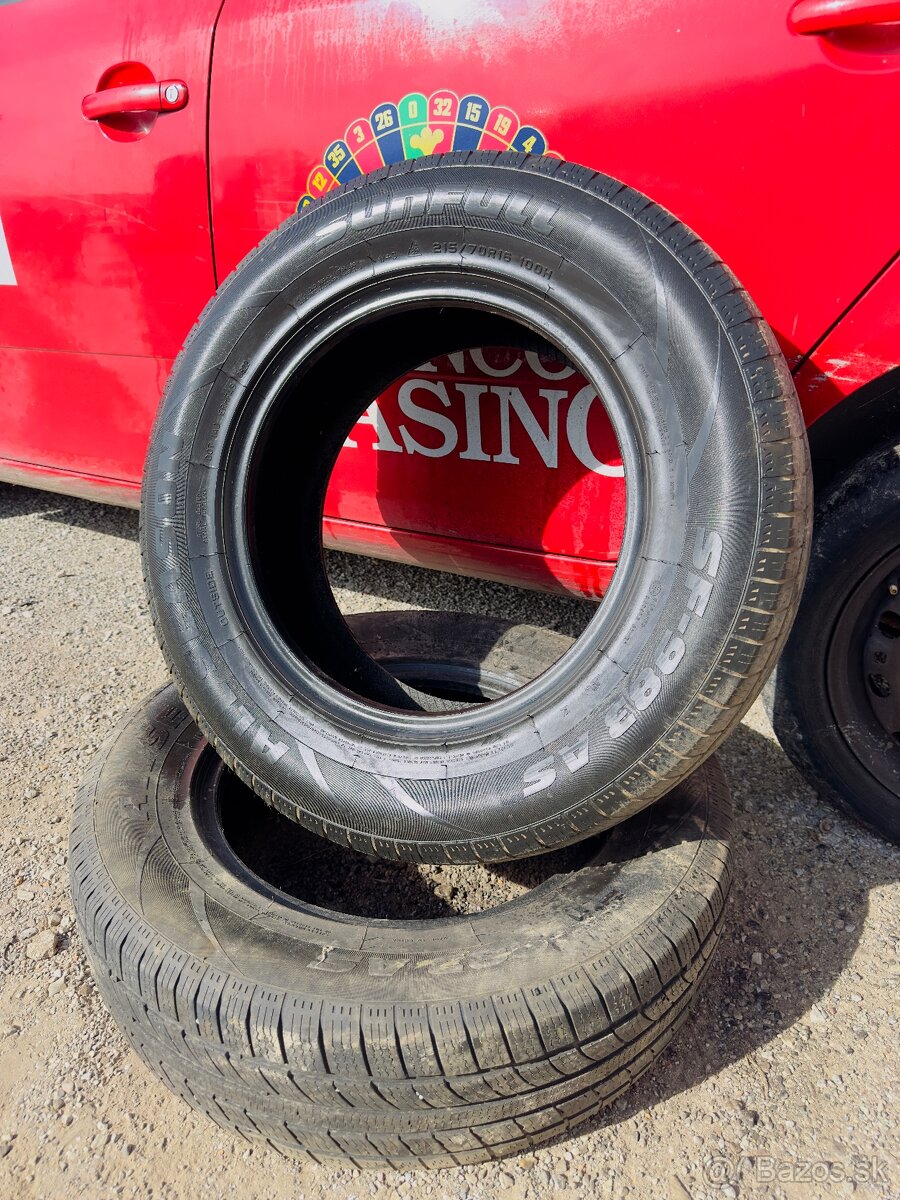 215/70 R16, SUNFULL, DOT:0822, zimné pneumatiky