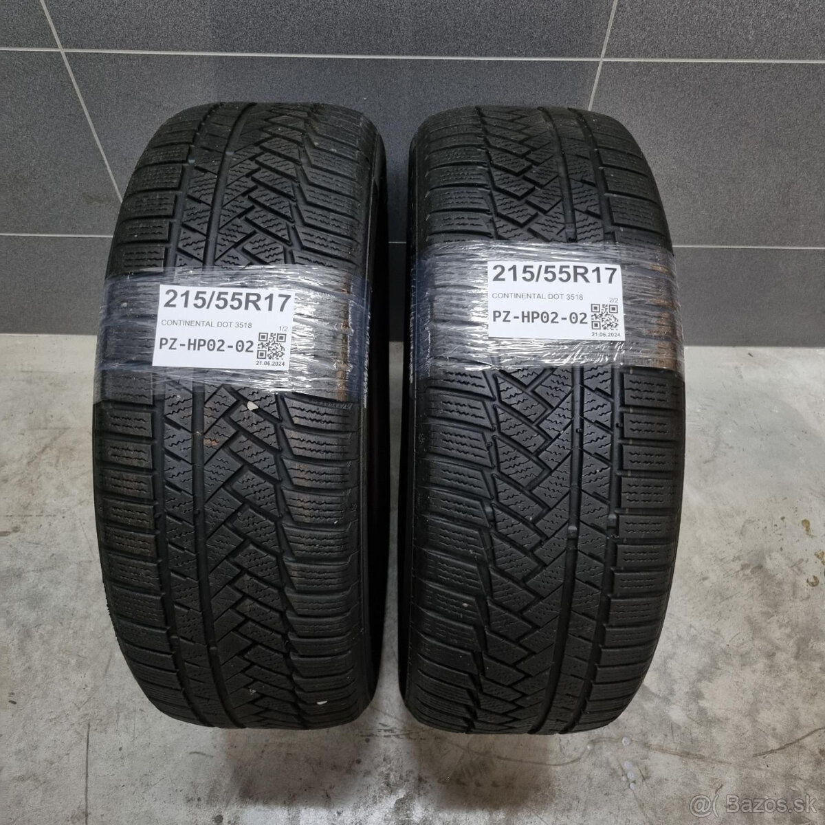 Zimné pneumatiky 215/55 R17 CONTINENTAL DOT3518