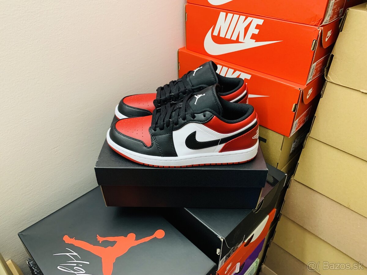 Nike Air Jordan 1 Low Bred Toe, basketbal, tenisky,41-44.5