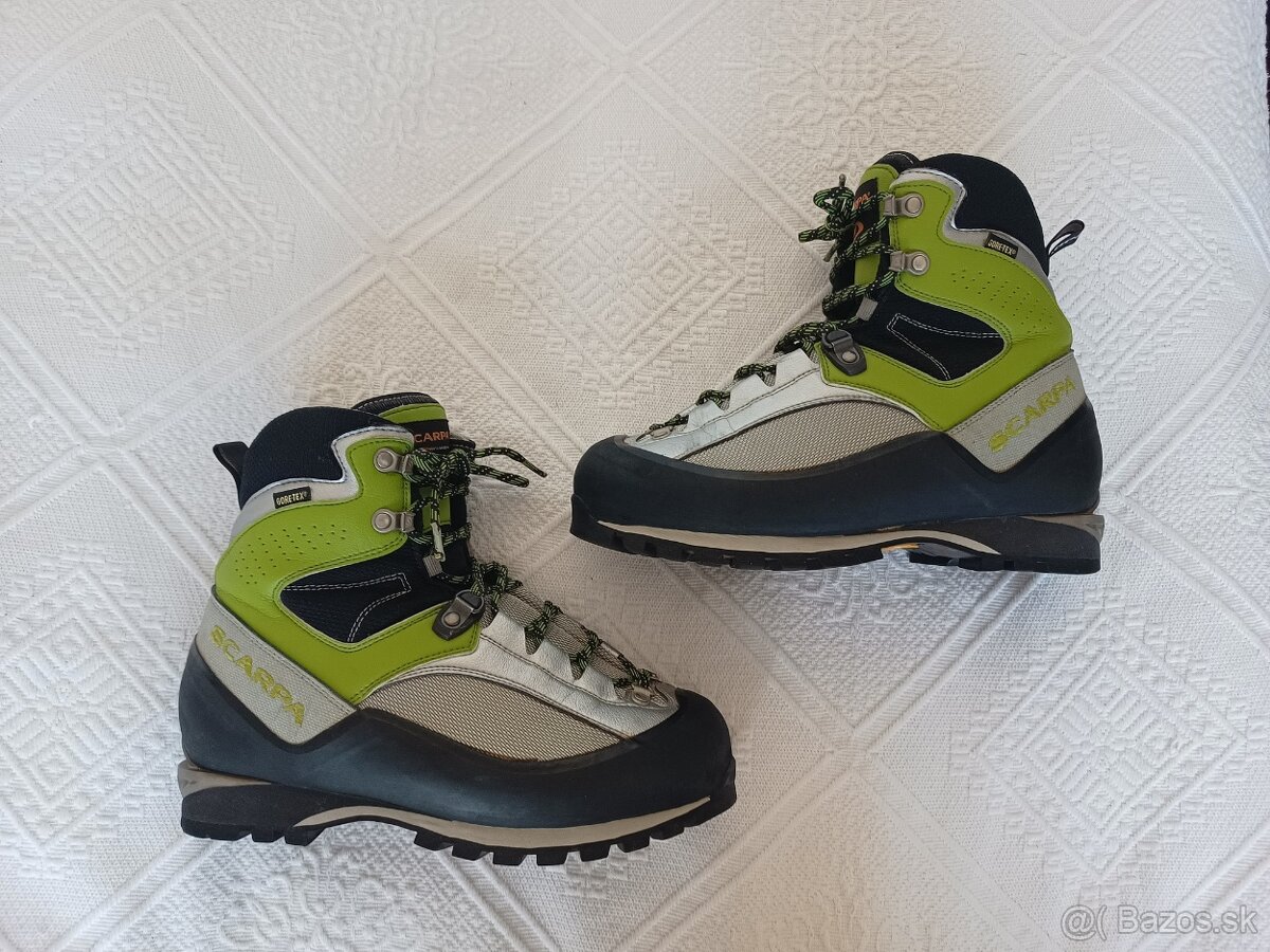 SCARPA goretex turisticke topanky VIBRAM velkost 39,5 a 38