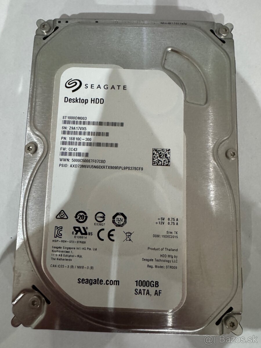 #21 - Seagate 1TB 3.5" 7200RPM