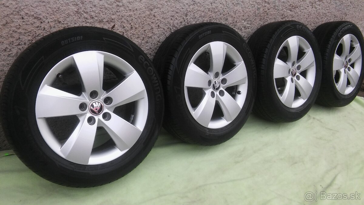 originál el 5x100 r15 Škoda model Matone +  letné 185/60 r15