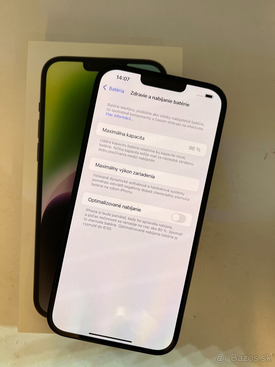 IPHONE 14 PLUS MIDNIGHT 256GB ZÁRUKA - VEĽMI PEKNÝ STAV