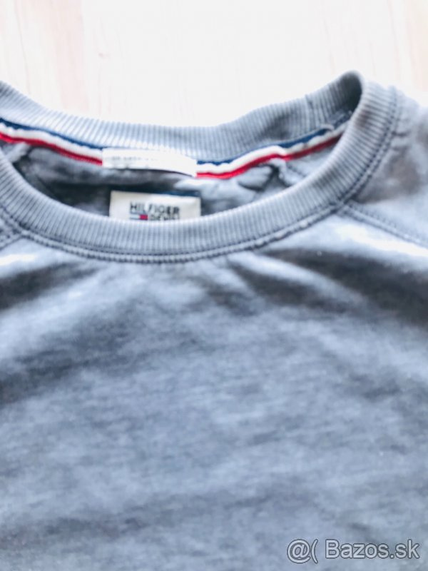 Tommy Hilfiger Dámske štýlový mikinový TOP krátky rukáv, S