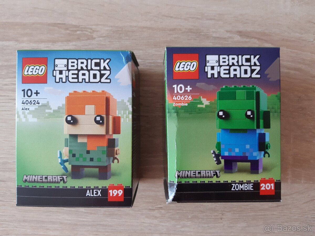 Ponúkam Lego Brickheadz Minecraft 40624 a 40626