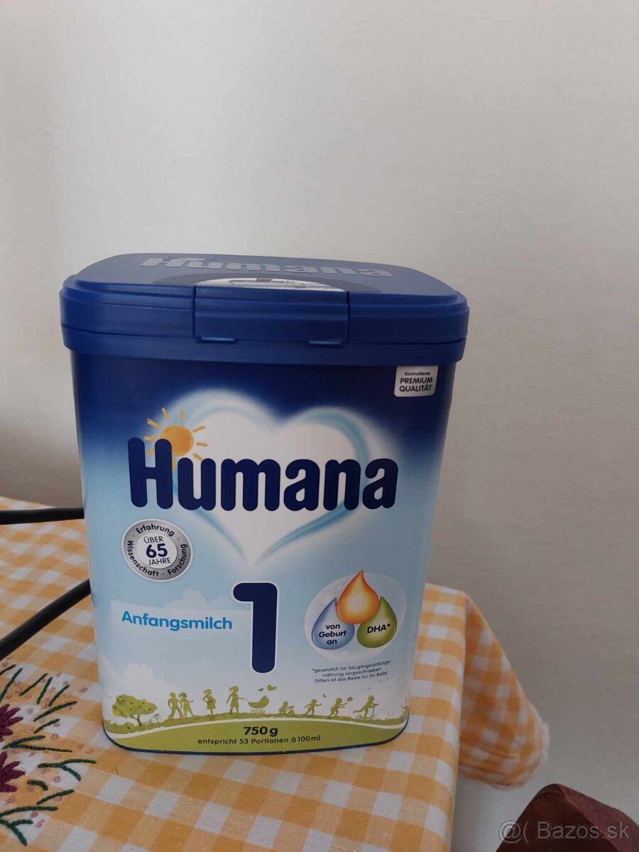 Nove mlieko Humana 1 kupene v Nemecku