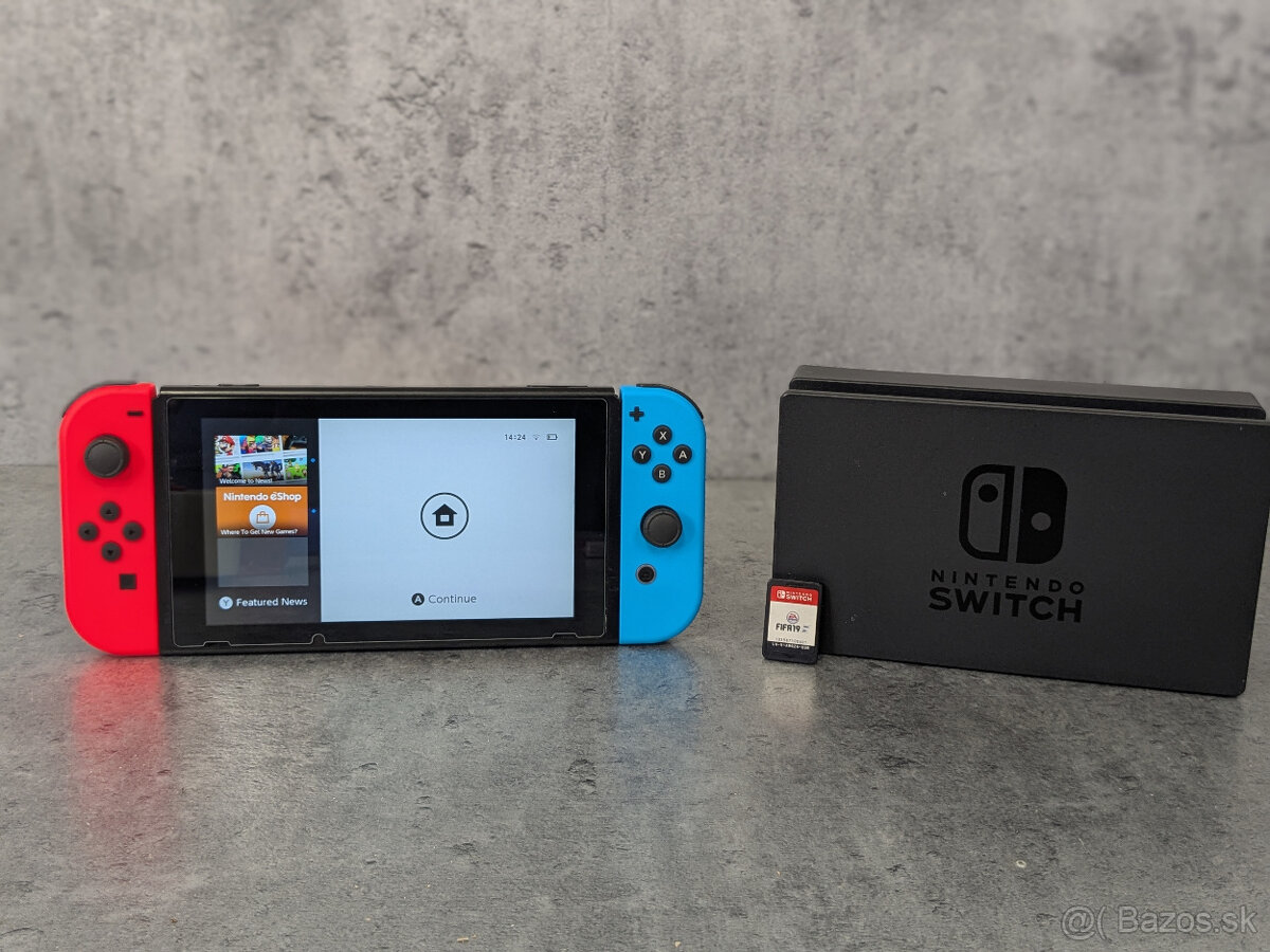 Nintendo Switch 32GB, hra FIFA 19