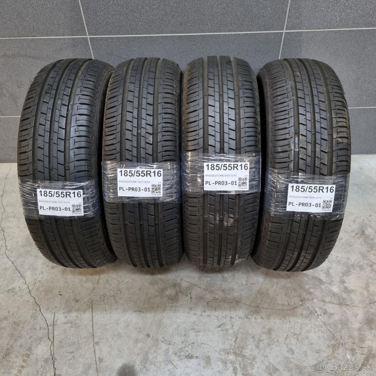 Letné pneumatiky 185/55 R16 BRIDGESTONE DOT0319