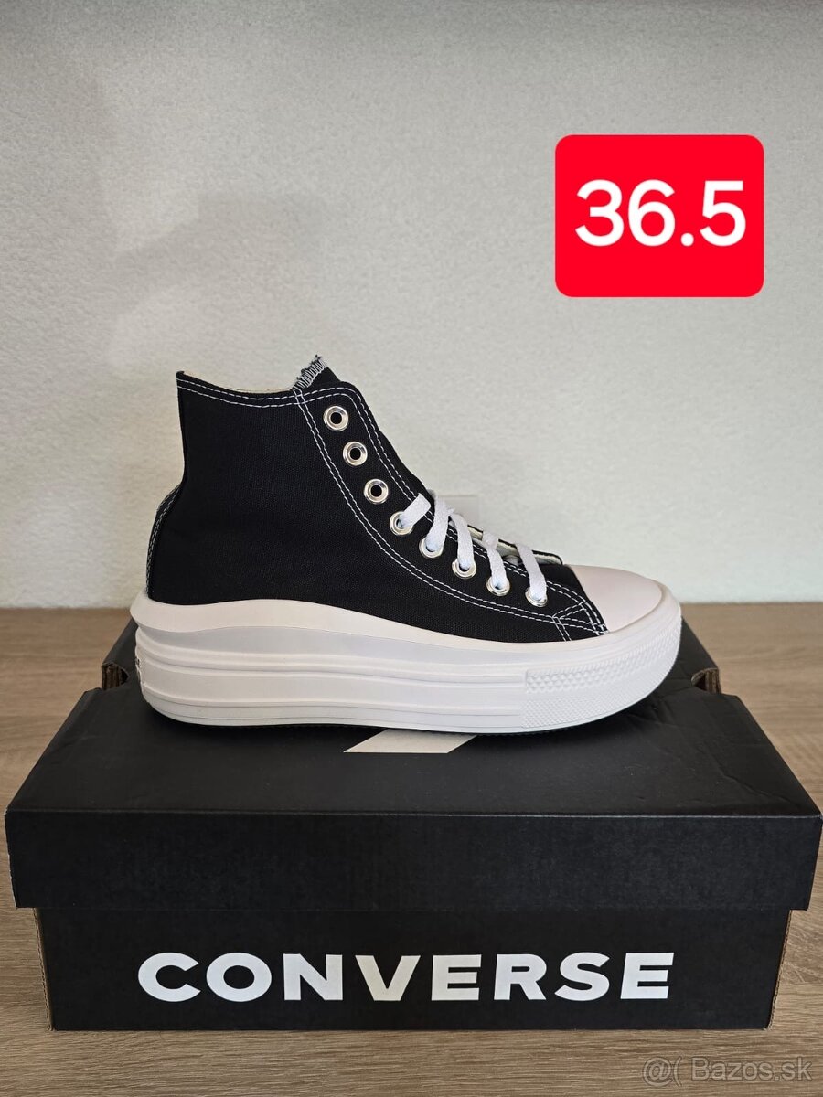 Tenisky Converse Chuck Taylor All Star Move čierna farba, A0