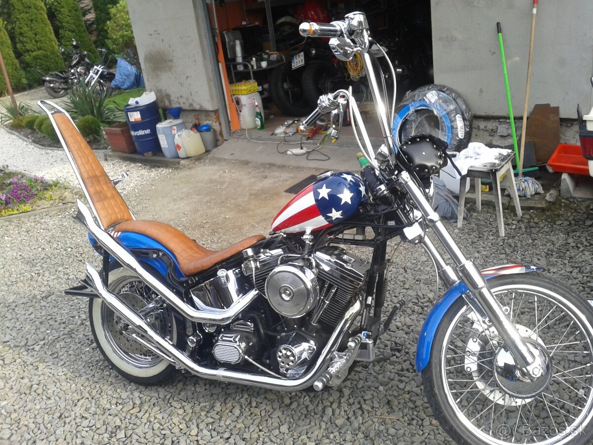 Harley Davidson Softail Easy rider Captain Amerika