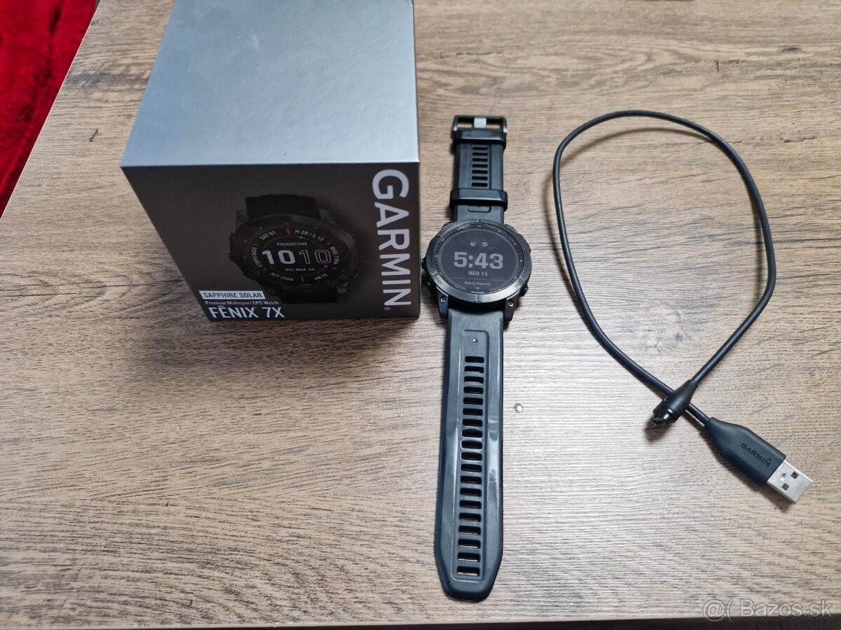 GARMIN Fenix 7X Sapphire Solar