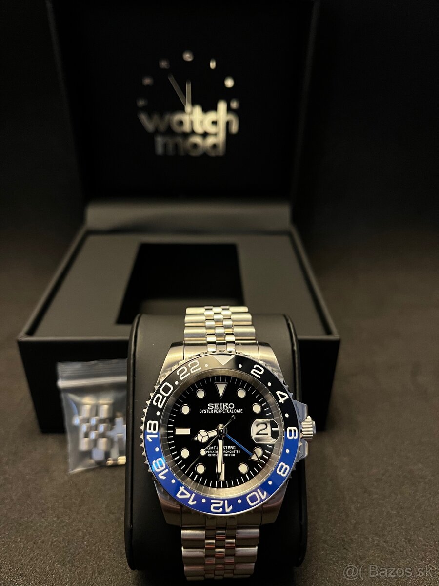 Seiko mod Submariner GMT Batman