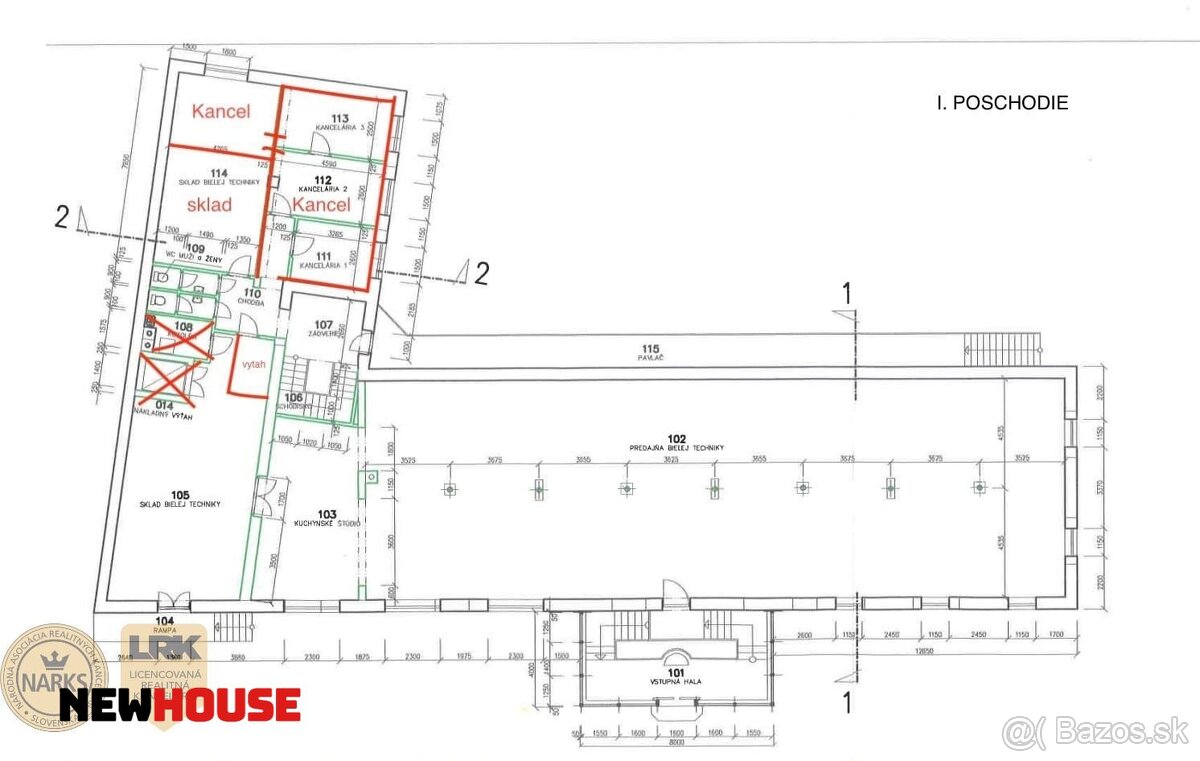 Na prenájom veľký 500 m2 obchodný priestor s výhodnou poloho