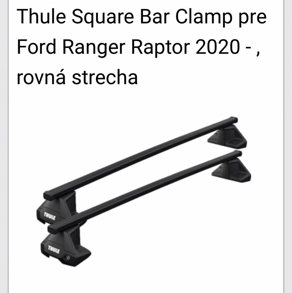 Strešný nosič Thule square bar clamp pre Ford Ranger