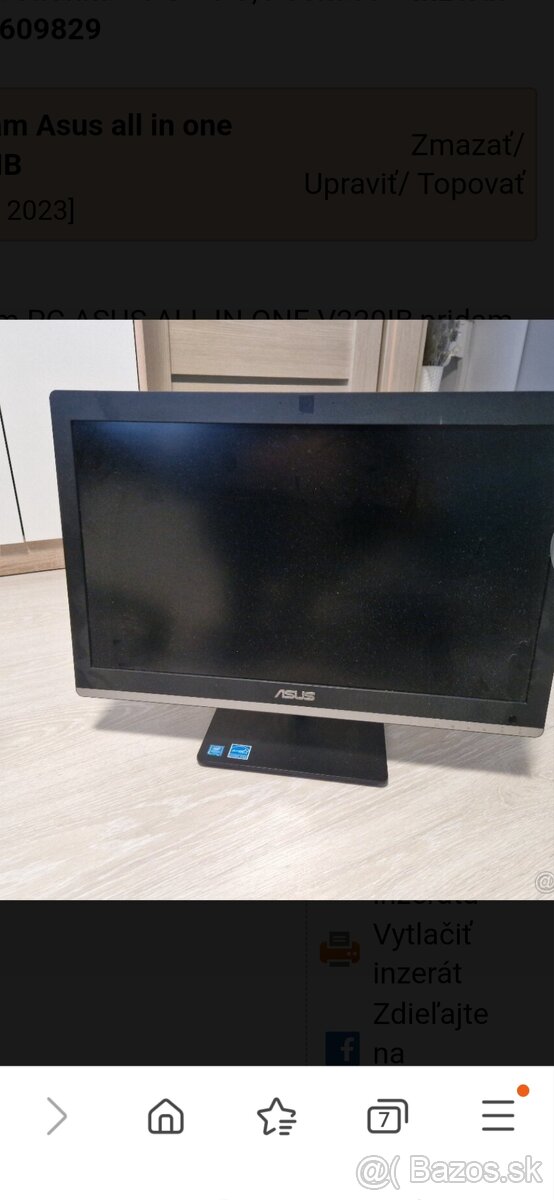 Predam PC ASUS ALL IN ONE V220IB