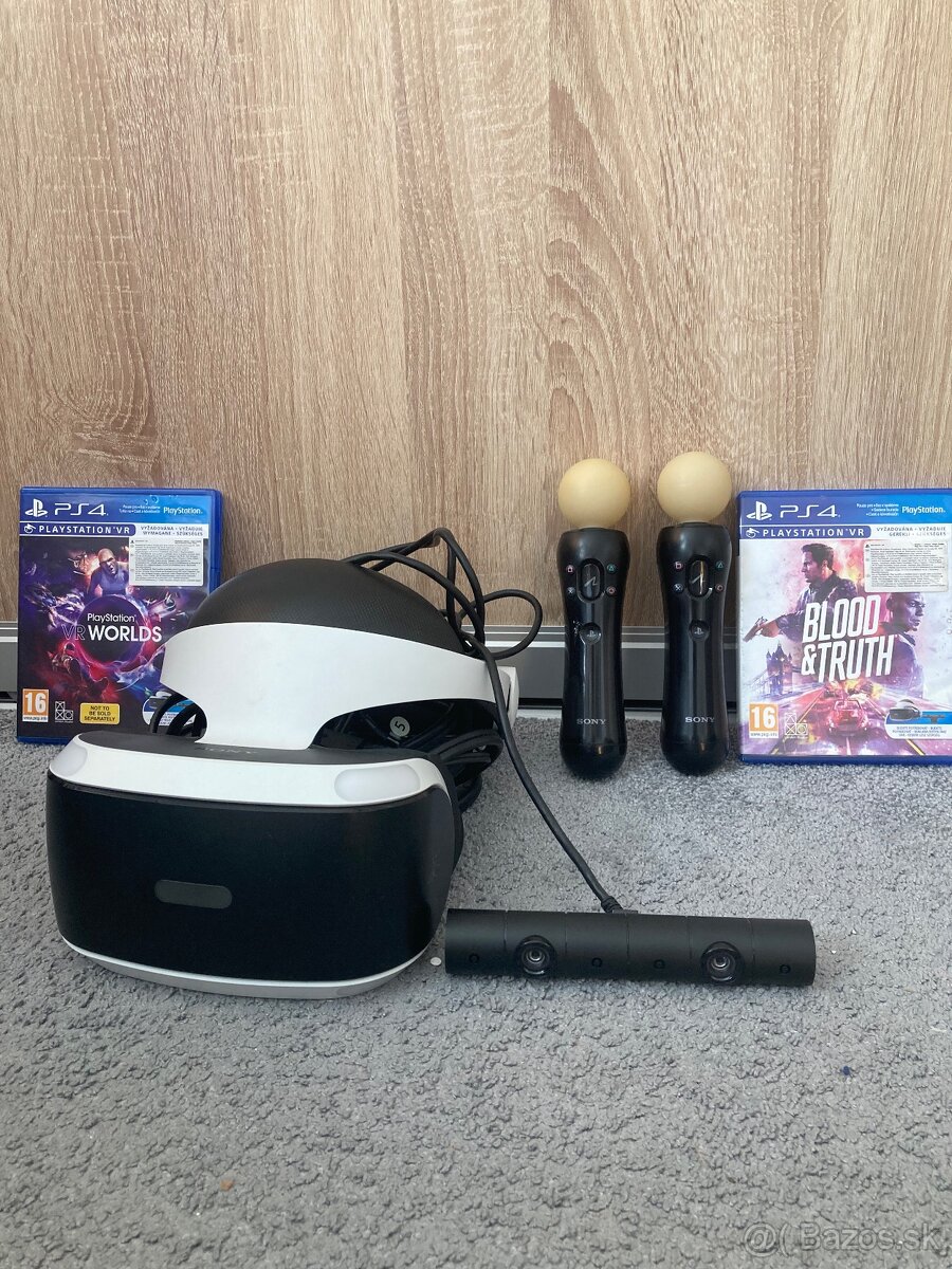 PSVR virtualna realita + ovladace + kamera + hry