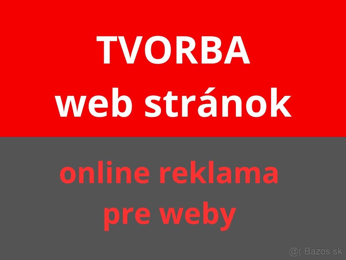 Vytvorím web stránku pre SZČO, firmu, osobný web