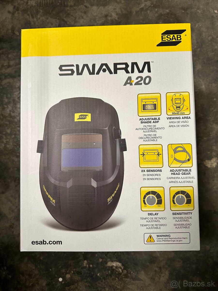 Kukla zváračská Esab Swarm A20, samostmievacia