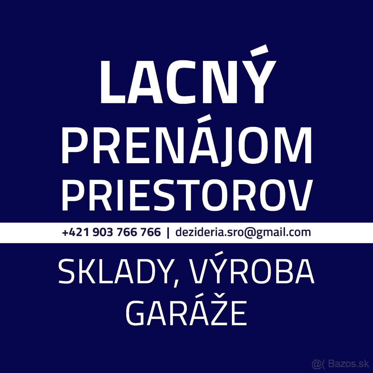 Partizanske-prenajom priestorov,odstavnych plôch