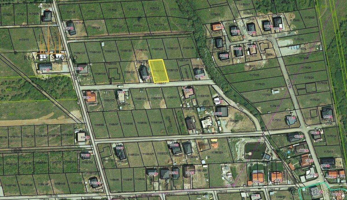 Predaj pozemku na RD v obci Fintice, okr. Prešov 730m2