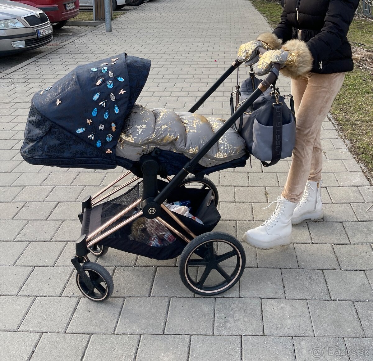 Cybex priam jewels of nature + rose gold podvozok