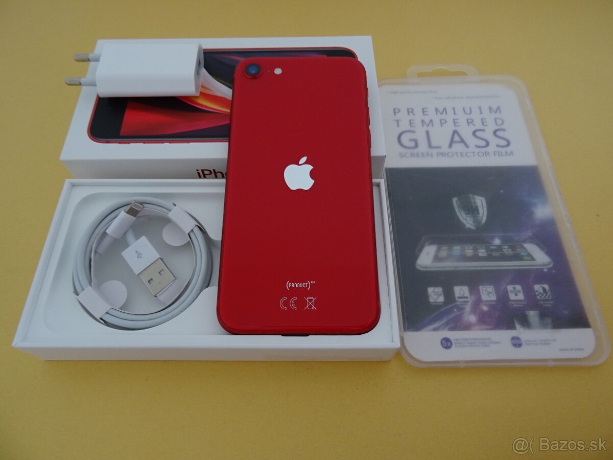 iPhone SE 2020 64GB RED - ZÁRUKA 1 ROK - PERFEKTNÝ STAV