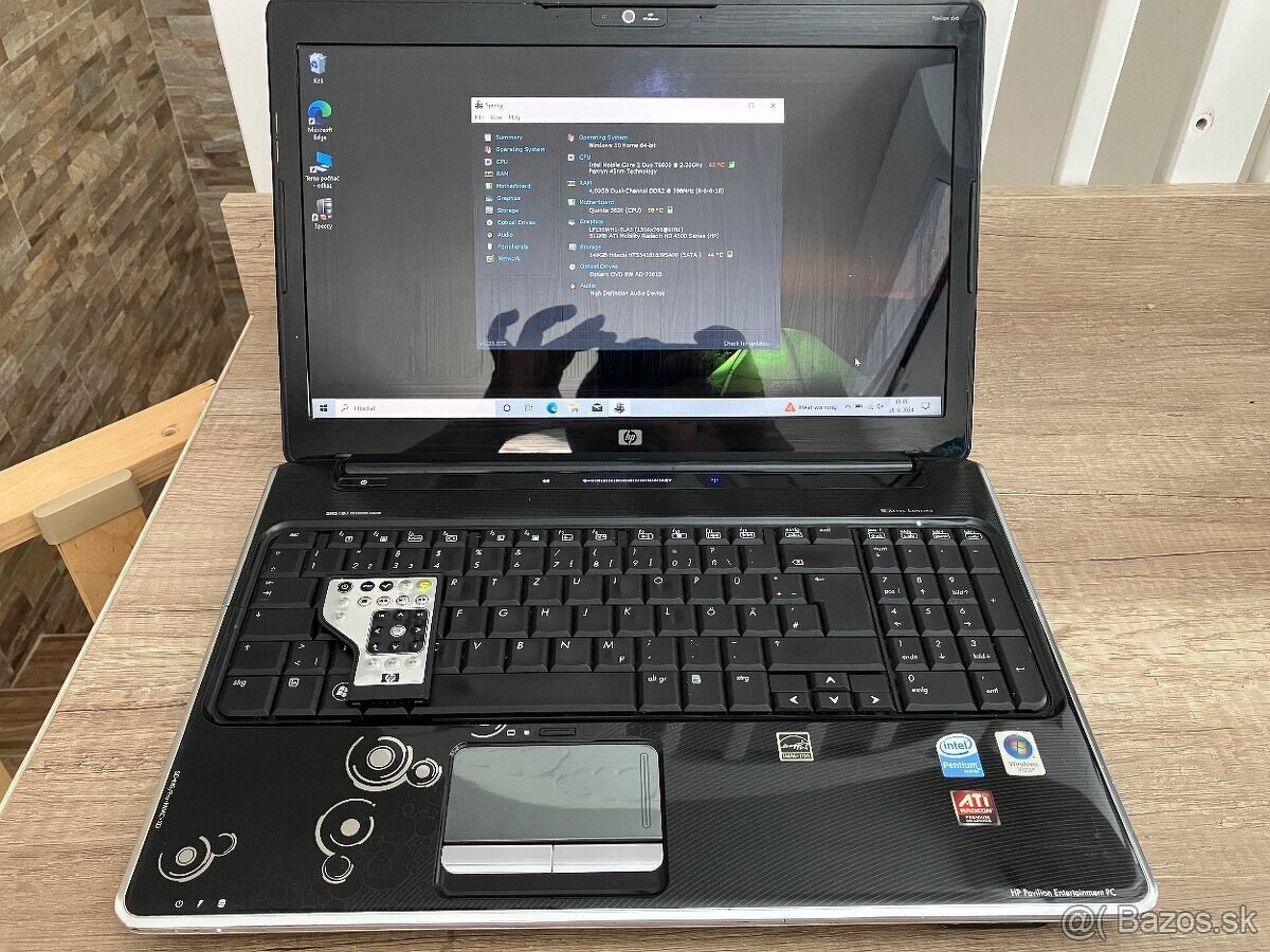 HP Pavilion DV6-15,6"HD/Intel T6600/4gb ram/128gb ssd/AMD