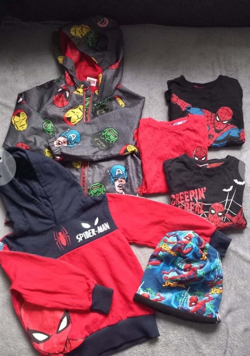 Set oblecenia spiderman pre chlapca 104