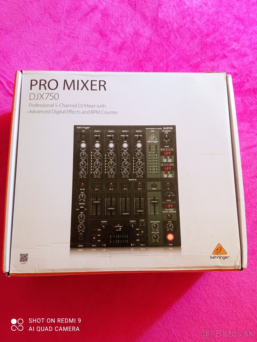 Behringer DJX750 5-kanálový Dj mixput