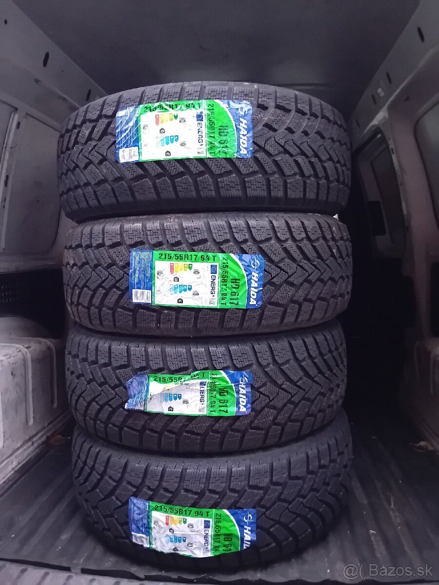 Nové zimné pneumatiky 215/55R17