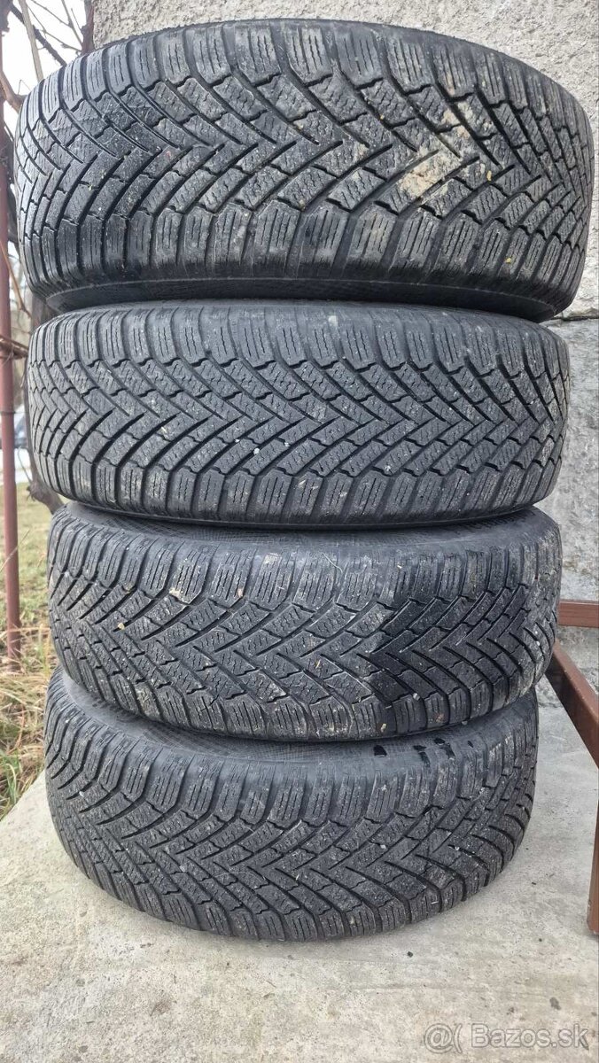 4ks disk 5x100 6jx15 et38 so zimnými pneumatikami 185/60 R15