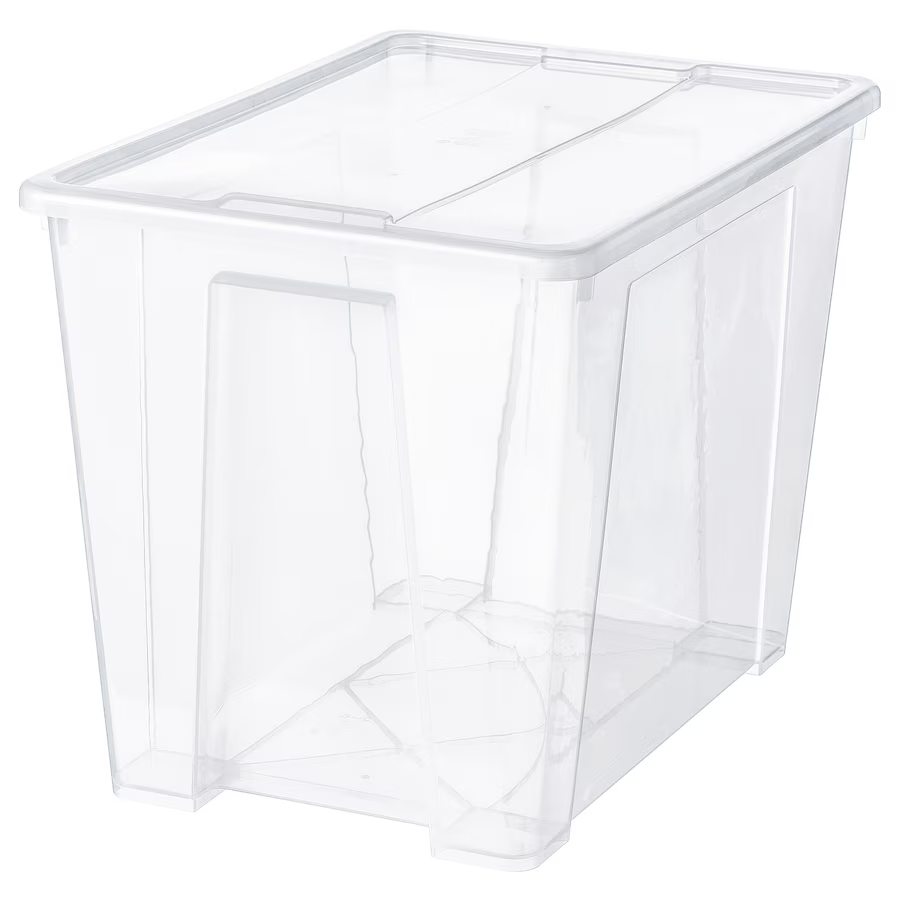 IKEA SAMLA Kôš / BOX s vrchnákom 45l 65