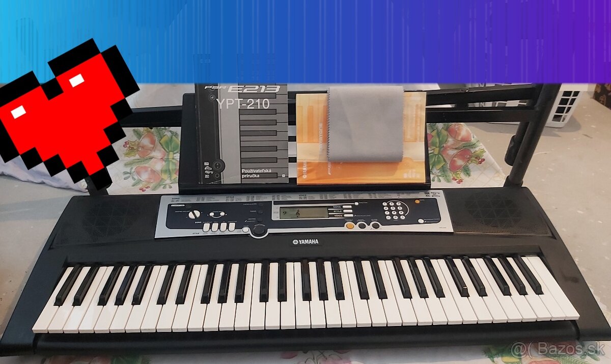 KEYBOARD YAMAHA YPT-210 + STOJAN