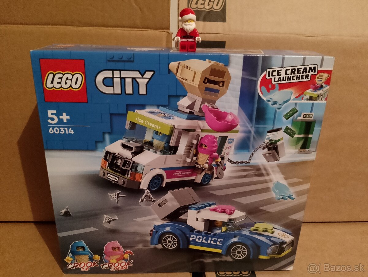 LEGO® City 60314 Policejní honička se zmrzlinářským vozem