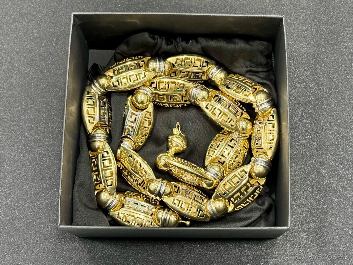 124g 14k Versace vzor zlatá retiazka