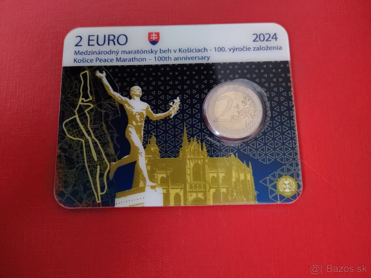 2 euro-Medzinárodný maratónsky beh v Košiciach - COIN CARD