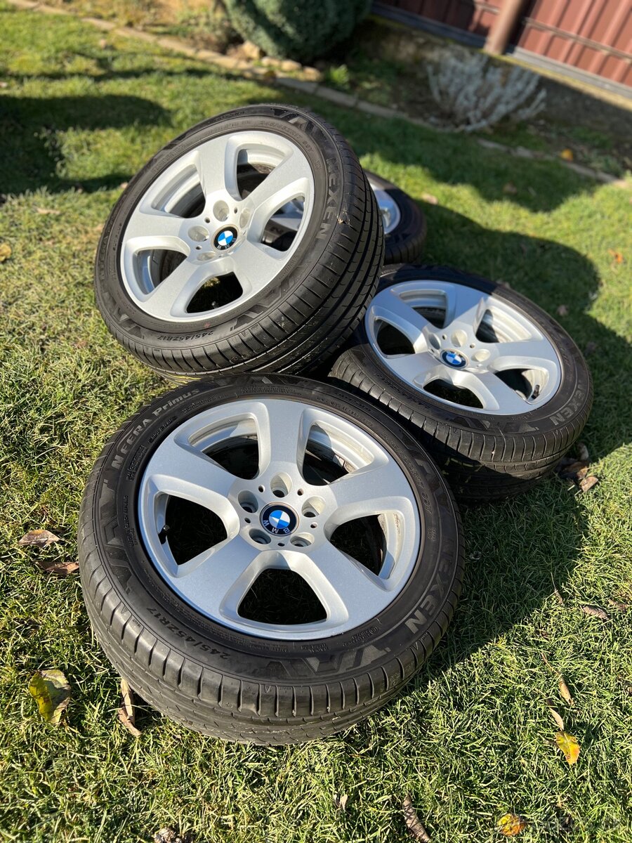 Disky a pneumatiky bmw 5x120 r17 245/45ZR17