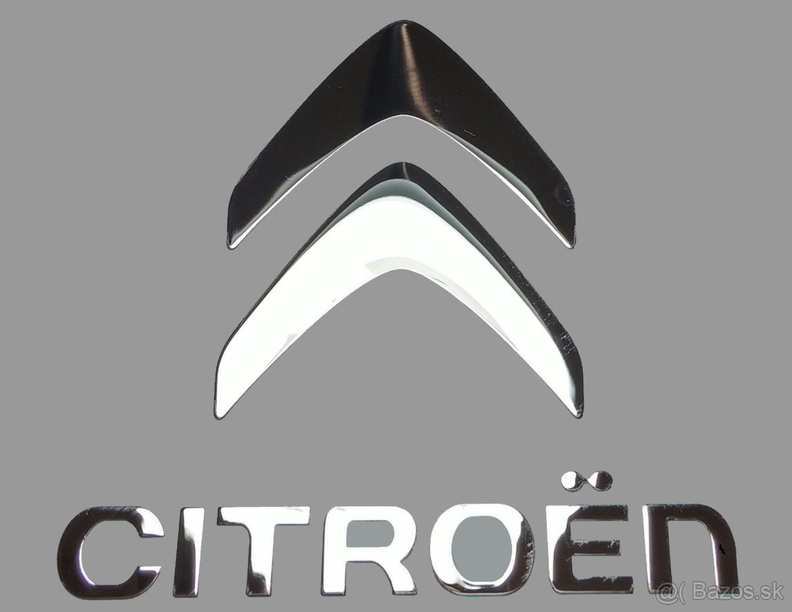 CITROEN LOGO nalepka Metal Edition chrom