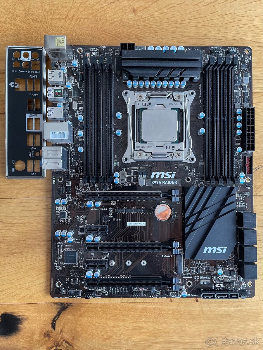 Combo MSI X99, Intel i7 6-jadro 5820K, WiFi