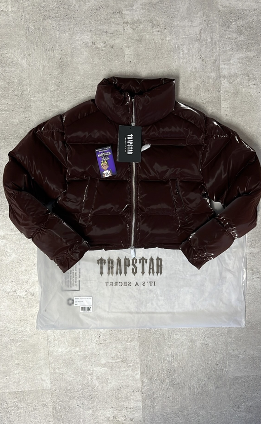 Trapstar Womens Irongate T Puffer - Shiny Brown