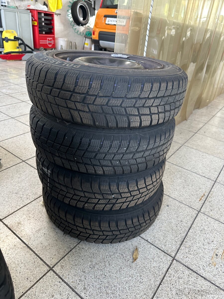 Predám plechové disky so zimnými gumami 145/70 R13