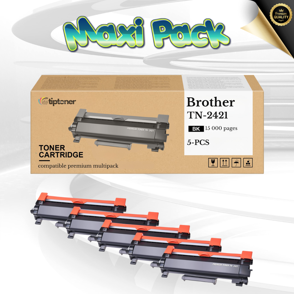 Brother TN-2421 Maxi Pack – 5x black TN2421