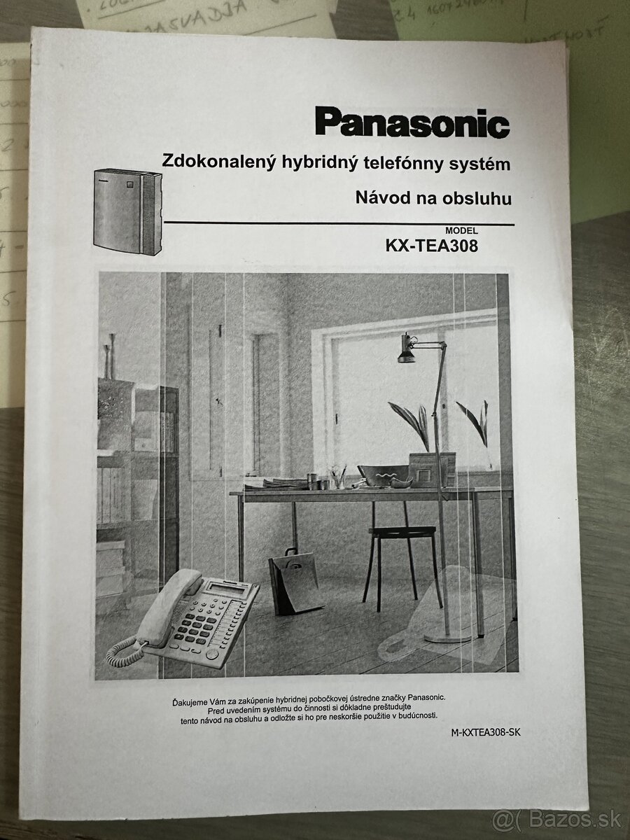 Predám telefonnu ústredňu Panasonic KX-TEA308