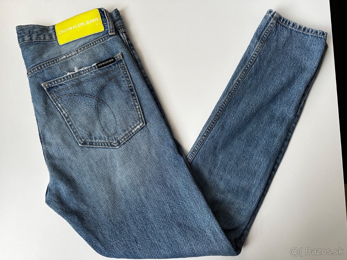 Pánske,kvalitné džínsy, skinny Calvin KLEIN - 31/34