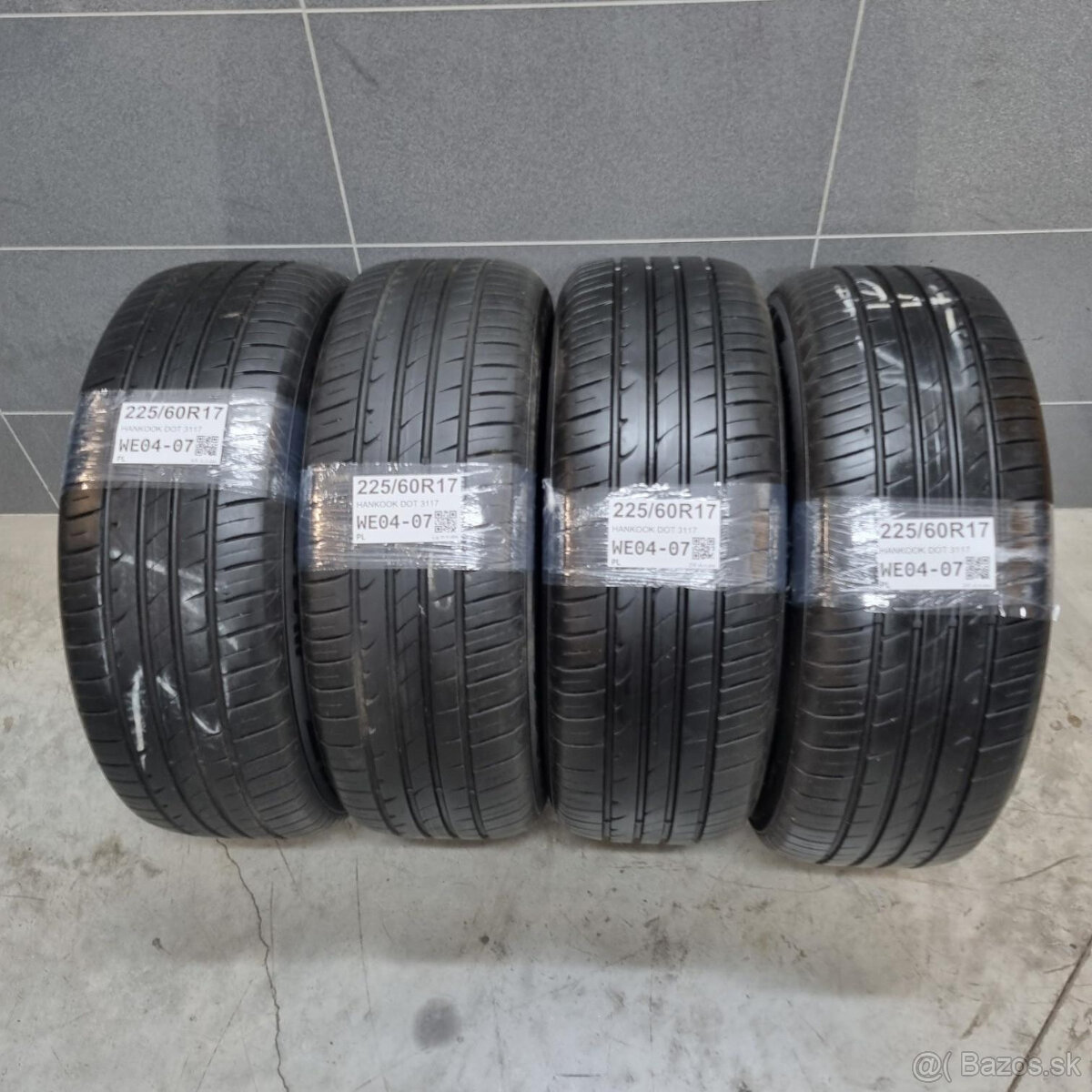 Letné pneumatiky 225/60 R17 HANKOOK DOT3117