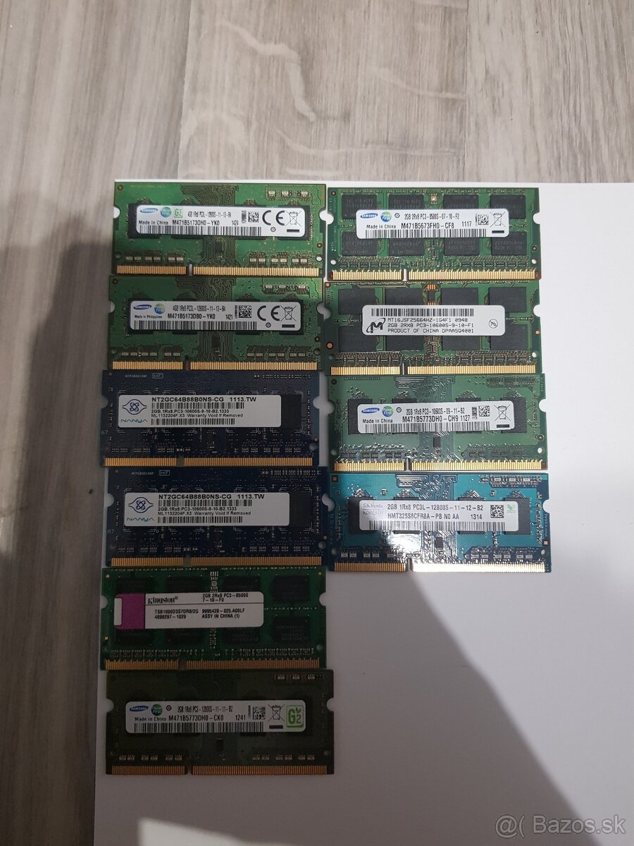 Ddr3 ramky do notebookov